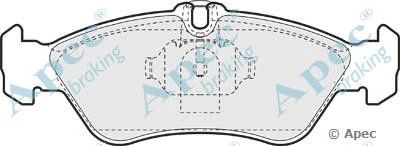 APEC BRAKING pad929 -  Комплект тормозных колодок, дисковый тормоз
